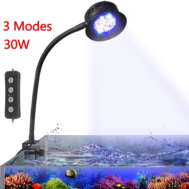 Marine Aquarium Timing - 30 Вт Аквариумный светодиодный светильник для