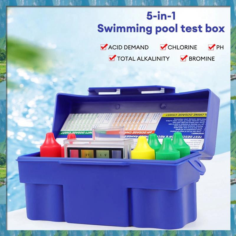 Marine Aquarium Water Test Kit - Новый 5-сторонний тестовый комплект для бассейна