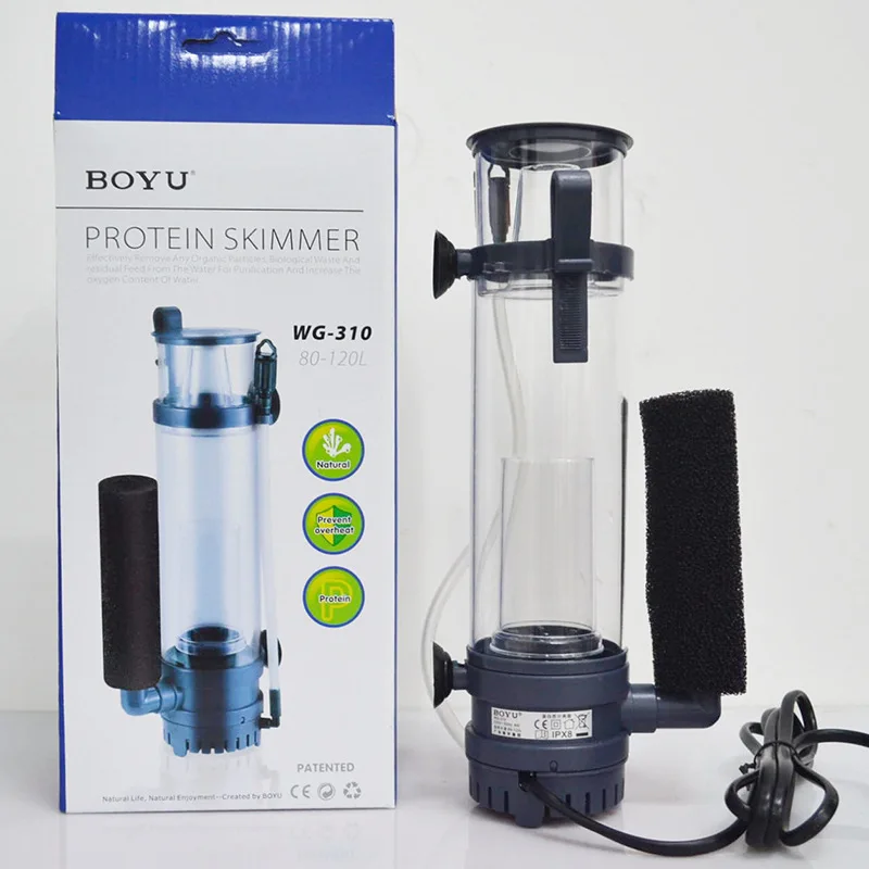 Marine Aquarium Protein Skimmer - Протеиновый скиммер-фильтр BOYU 6W/8W, подвесной, для