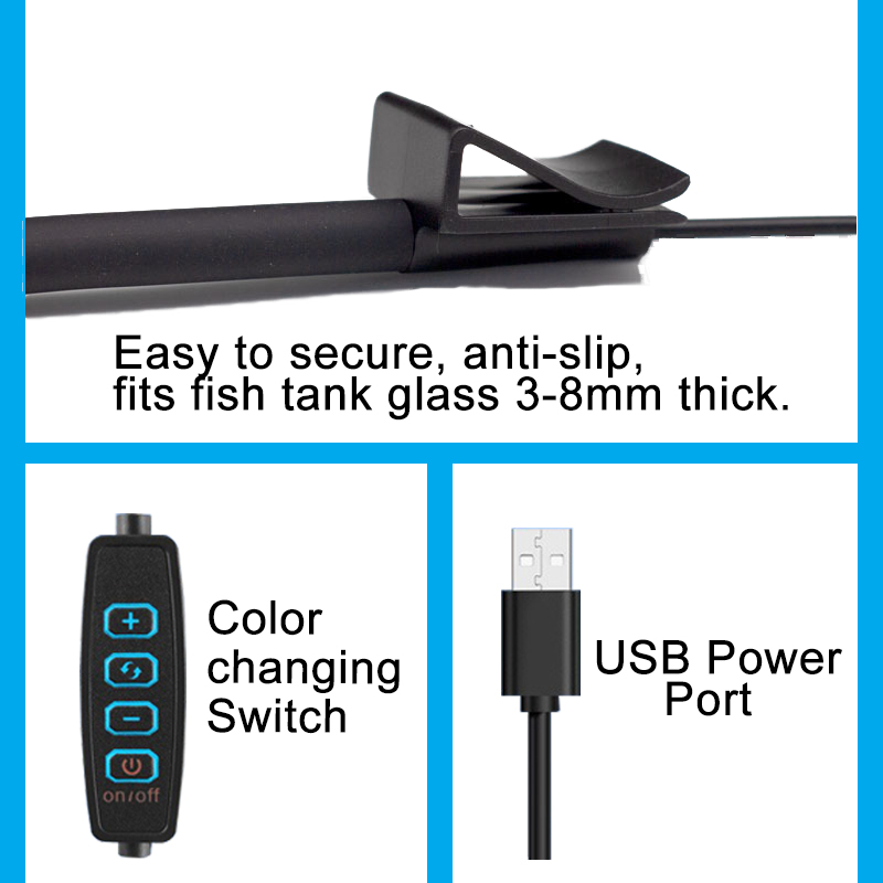 USB светодиодная лампа для акв – обзор и цена Aquarium Marine Light