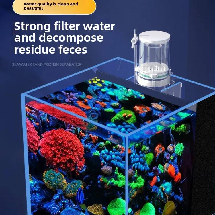 Новый мини-фильтр-скиммер для  – обзор и цена Marine Aquarium Protein Skimmer
