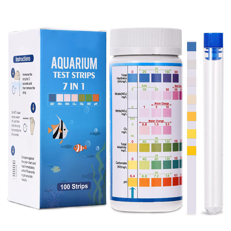 7-в-1 тест-полоски для аквариу – обзор и цена Marine Aquarium Water Test Kit