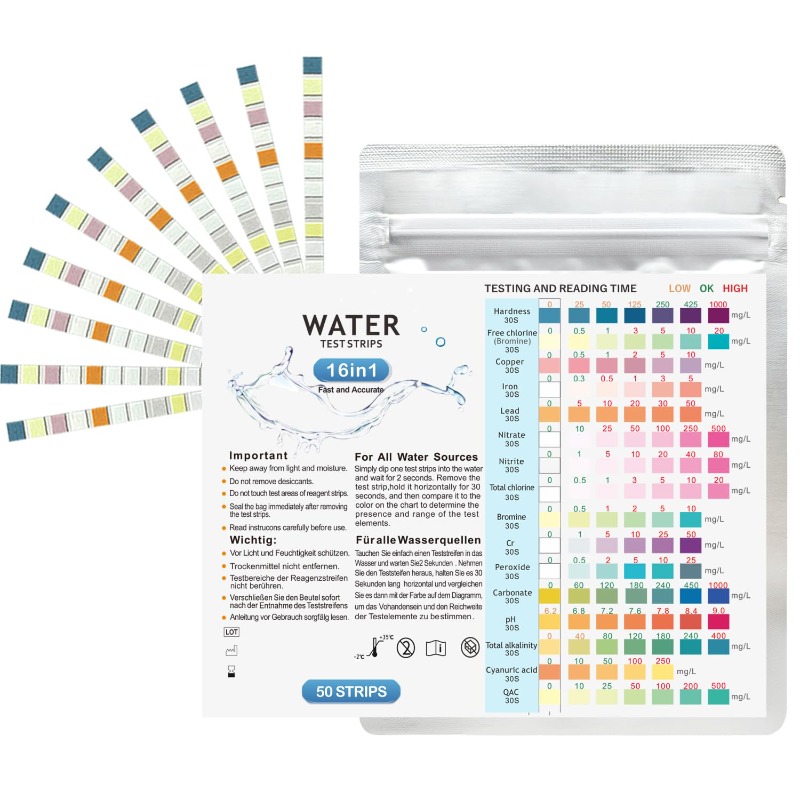 Тест-полоски для аквариума: на – обзор и цена Marine Aquarium Water Test Kit