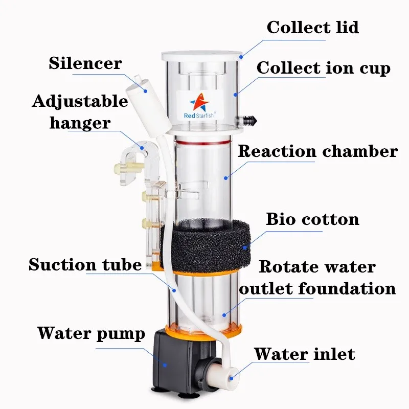 Red StarFish Protein Skimmer У – обзор и цена Marine Aquarium Protein Skimmer